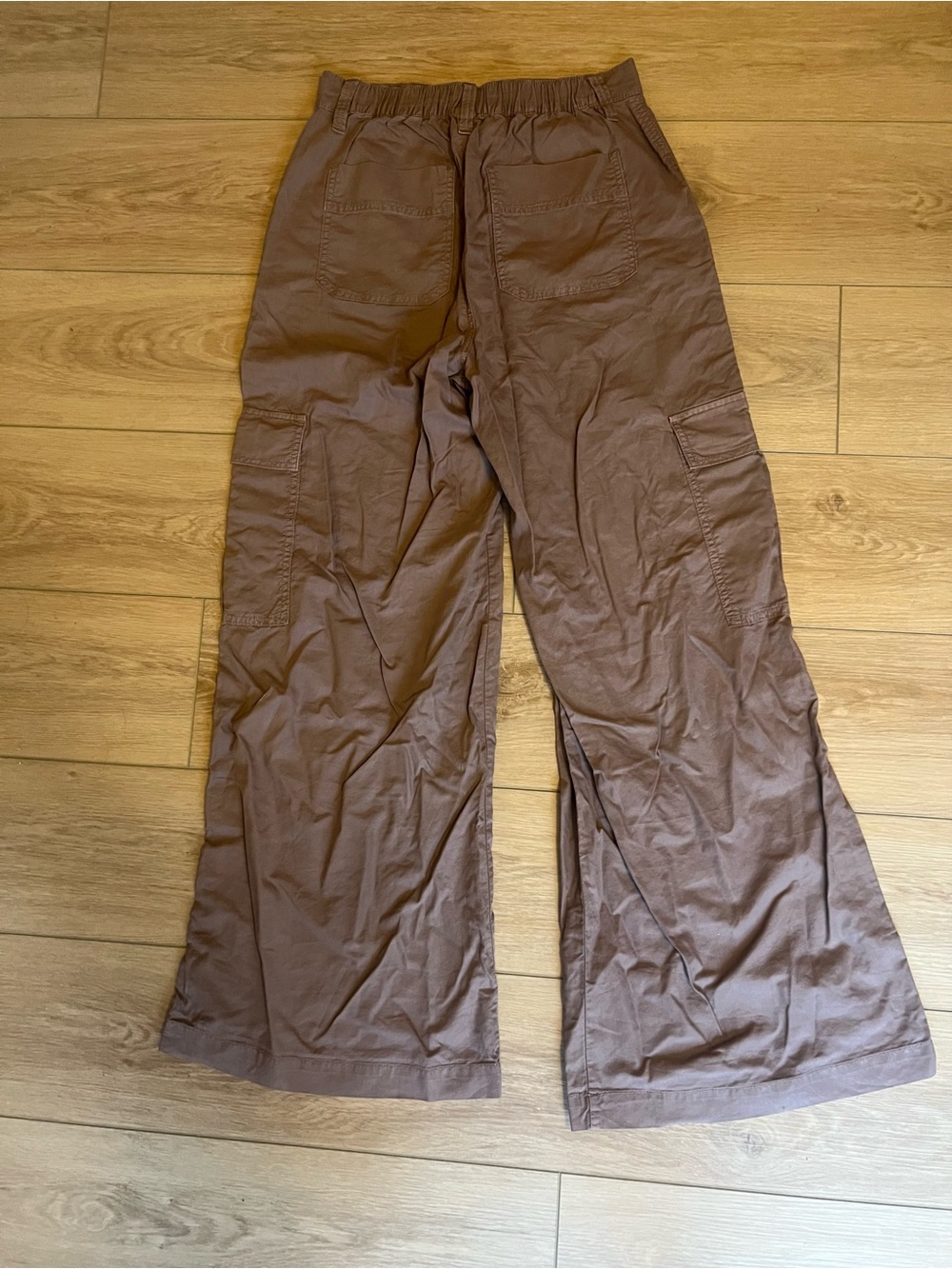 Garage Brown Wide-Leg Cargo Pants - Picture 4 of 4